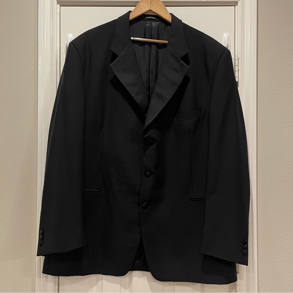 Vito Rufolo Men’s 100% Wool Tuxedo Coat Size 48 Made In Italy Wedding Formal - Picture 1 of 10